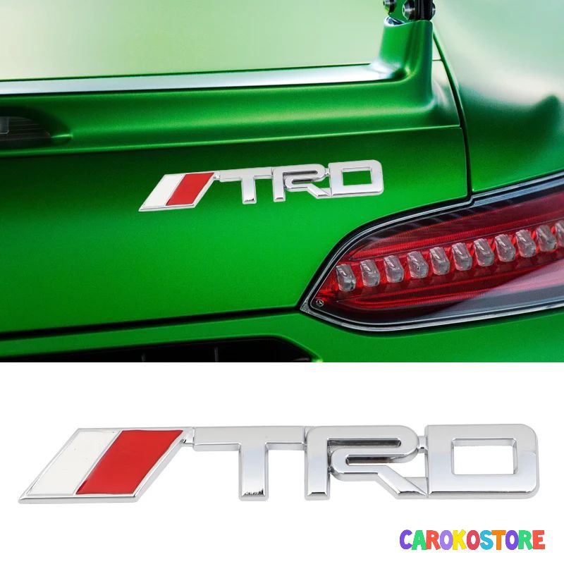 emblem trd chrome / black bendera stainless