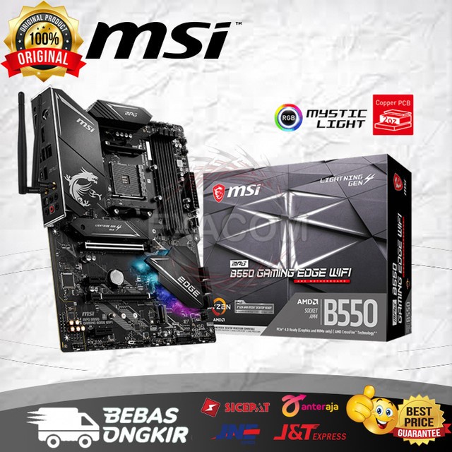 Jual Motherboard MSI MPG B550 Gaming Edge Wifi (AM4, B550, DDR4 ...