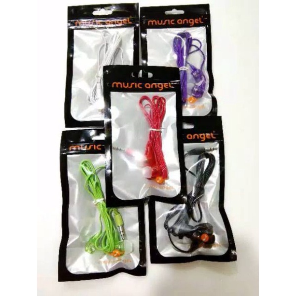 Handsfree Earphone Music Angel Murah Meriah/Headset Music Angel Suara Bagus Banget/ Headset Murah Berkwalitas