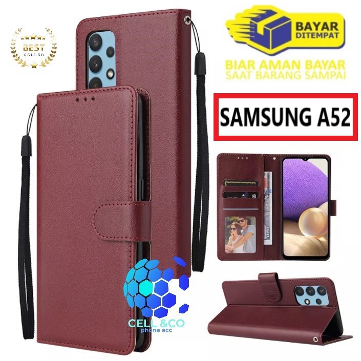 Flip cover SAMSUNG A52 Flip case buka tutup kesing hp casing hp flip case leather wallet