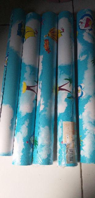 Bayar Di Tempat (cod) Wallpaper Dinding Motif Kembang Emas ±45 Cm X 10 M