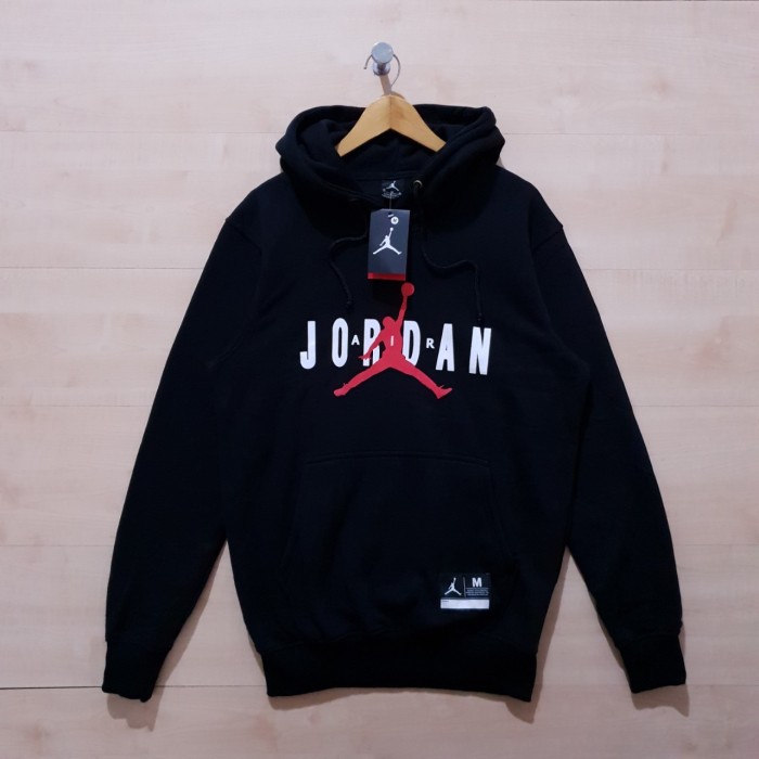 JAKET HOODIE AIRL JORDAN JUMPMAN LOGO BLACK - M