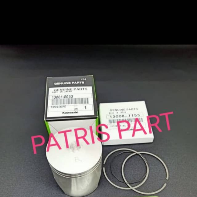 TERMURAH PISTON KIT SAMA RING NINJA ZX150 RR LAMA BLOK 1878 ORIGINAL