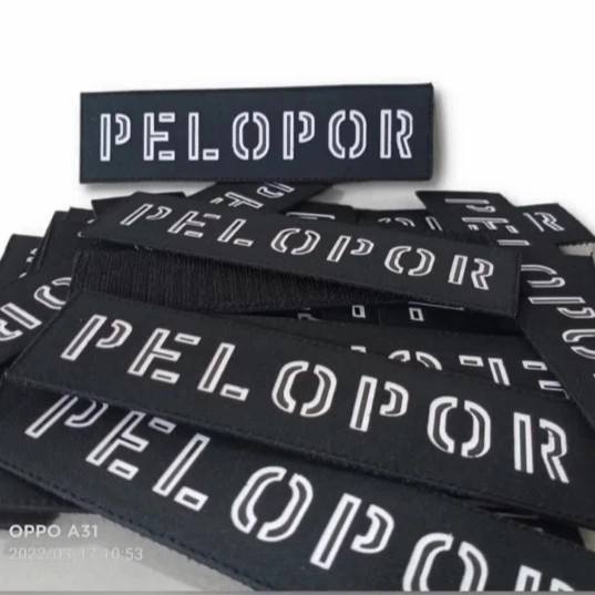 patch cutting laser pelopor khusus rompi