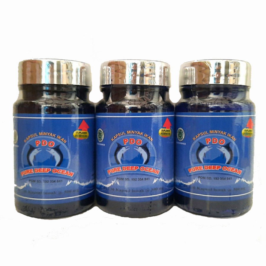 Minyak Ikan PDO - Pure Fish Oil Paket Isi 3 Botol