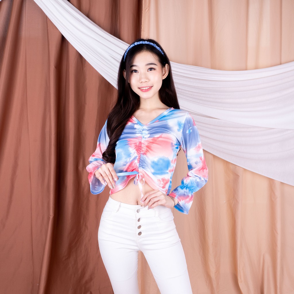 VS - AVERY CROP TOP TIE DYE - ATASAN BLOUSE  WANITA BALI