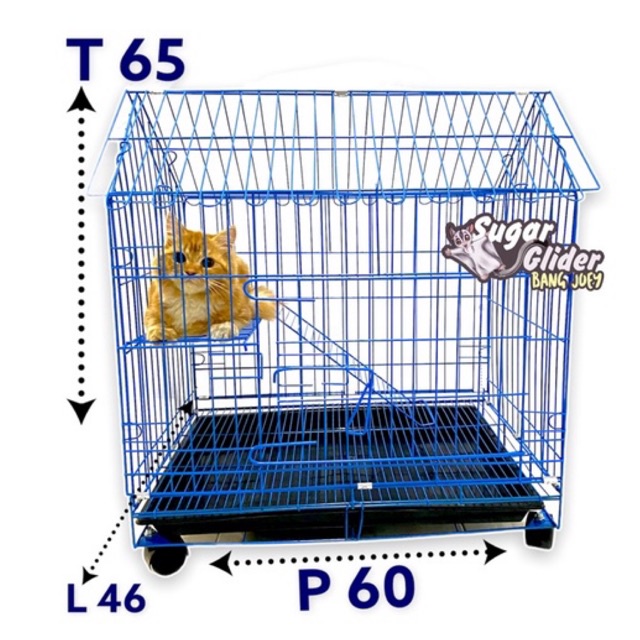 KANDANG KUCING hewan crate ANJING MUSANG MARMUT KELINCI UK 60 XL CAGE murahh MODEL HOME