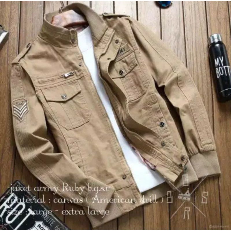 JAKET RUBY BGSR AMERICAN DRILL / JAKET PRIA / JAKET VINTAGE