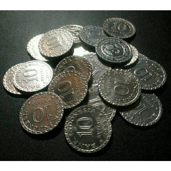 Uang Kuno Koin 10 Rupiah Tabanas Tahun 1979