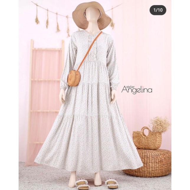 Bella Dress by Atelier Angelina (Bunga Katuk Pale Green S)