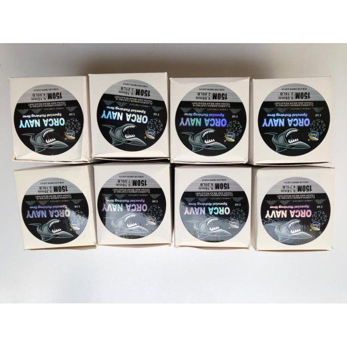 Senar Pancing Merk Orca Navy 0.06mm to 0.20mm 150M Strong Nylon - 0.06mm