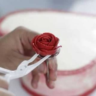 Set paku  dan gunting mawar  alat dekorasi kue  nail flower 