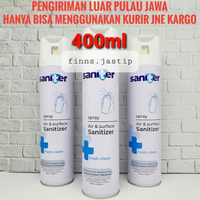 terlaris01 Saniter Spray 400ml / Saniter Disinfektan Spray - SANITER 400 ml