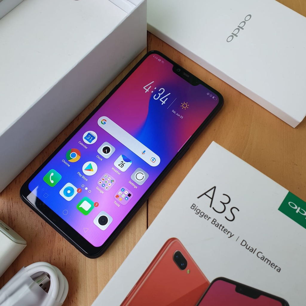 OPPO A3S SECOND 2/16GB &amp; 3/32GB HANDPHONE SECOND HP SEKEN HP BEKAS HP MURAH