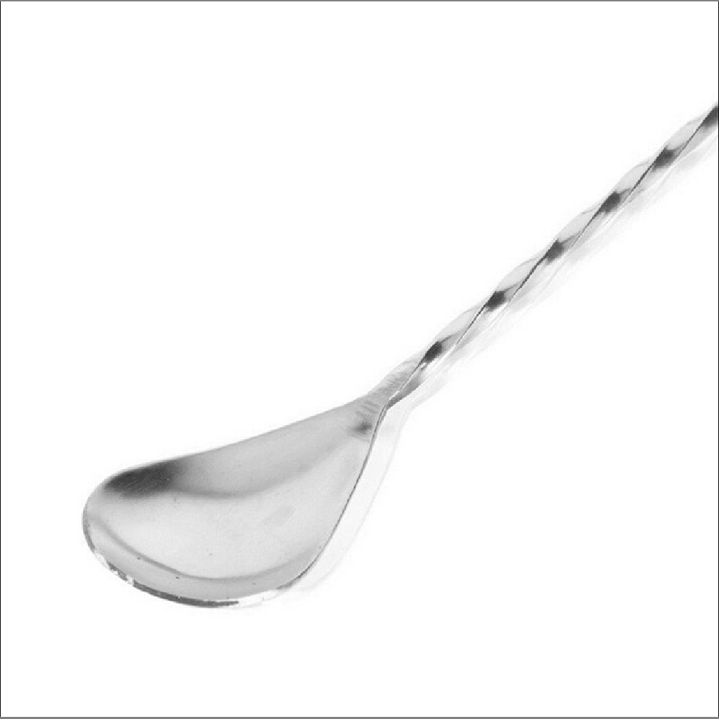 [tiantianbaofu] Stainless Steel Cocktail Mixer Stirrer Bar Puddle Stirring Spoon Ladle Boutique