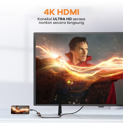 Converter HDMI Female To Type C JETE X6 - Konverter Usb HDMI To Tipe C - Garansi 2 Tahun