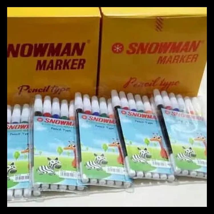 

Spidol Snowman Set 6 Warna Terlengkap