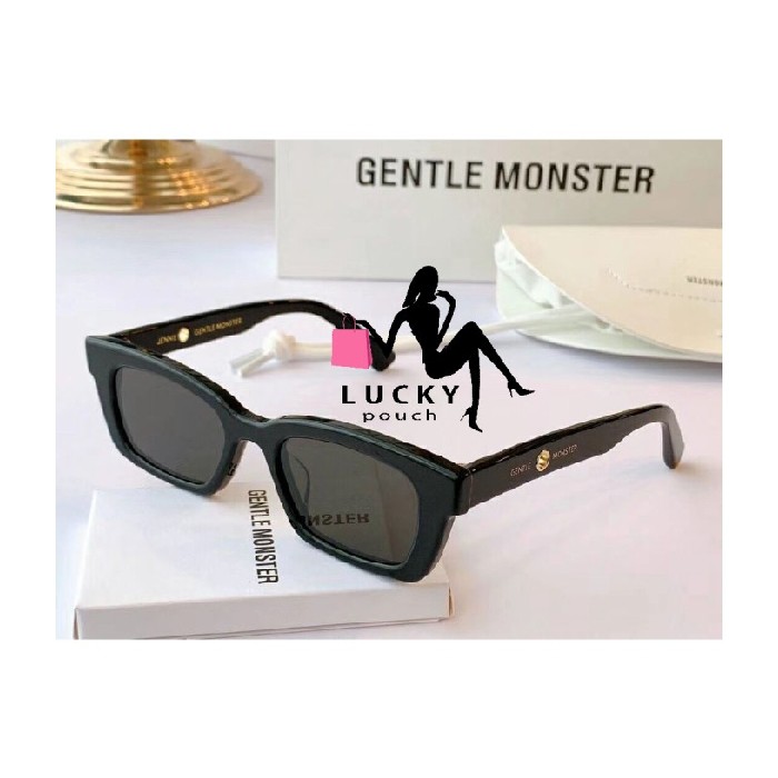 Sunglasses Korea Monster Promo 1996 Gentle - 100 Black Original Jennie Berkualitas