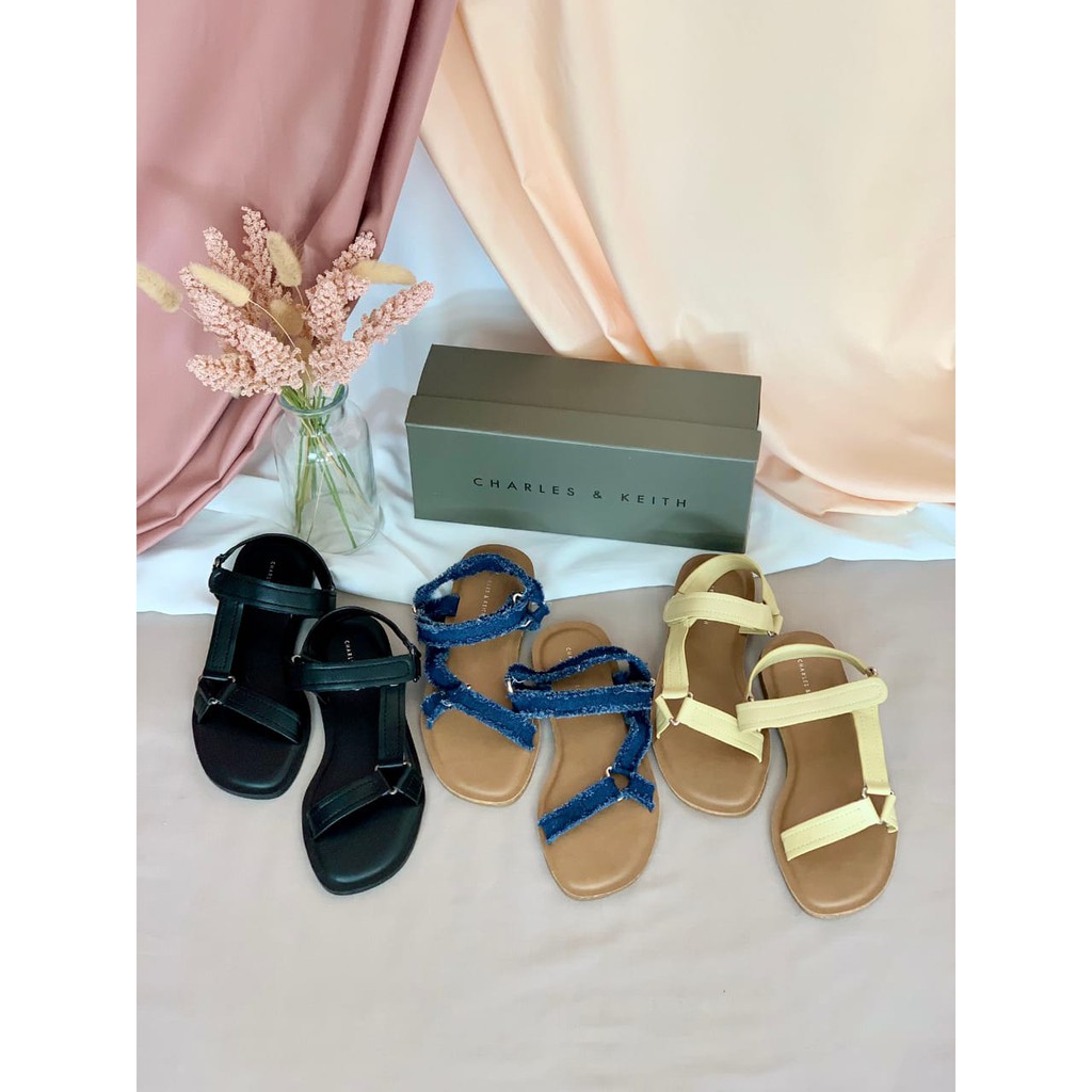 [7.7 Boombastis Sale⚡] - SANDAL WANITA CKS467 STRAPPY FLAT SENDAL PREMIUM IMPORT