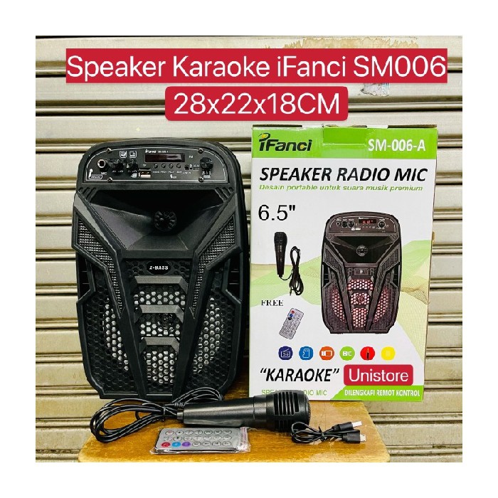 Unik iFanci sm006 speaker karaoke speaker meeting portable bluetooth Murah