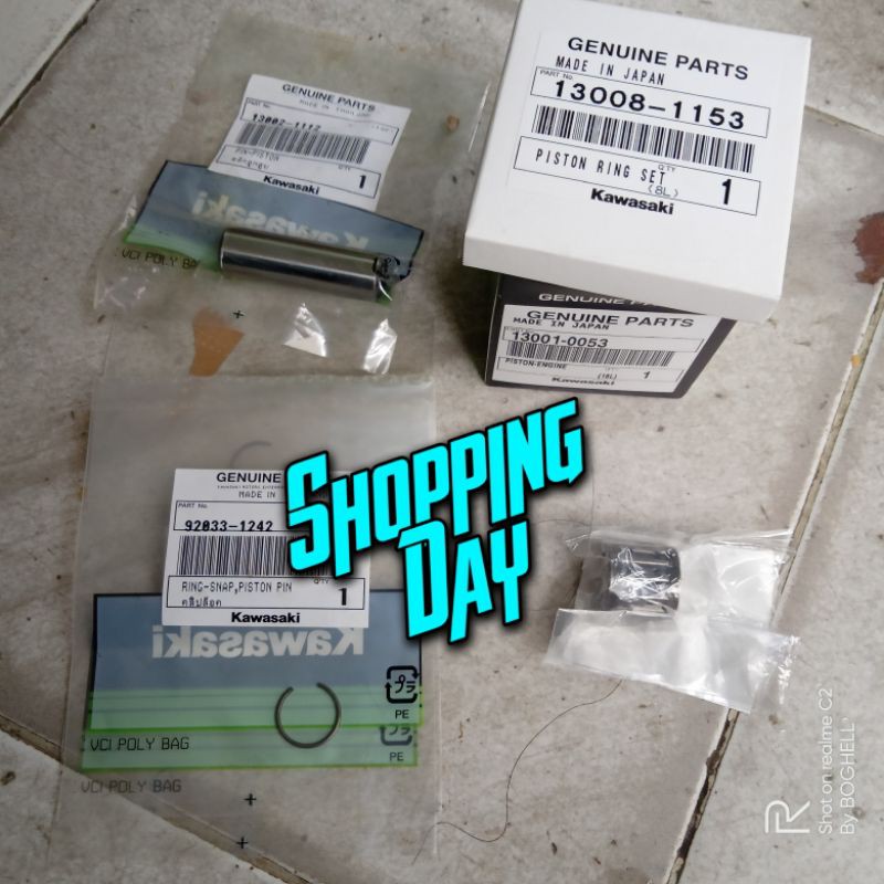 piston kit set seher set pin 16 ninja  rr ORIGINAL