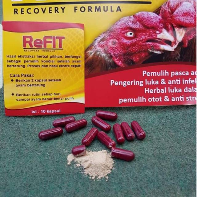 1 SASET R E F I T obat ayam REFIT setelah tarung vitamin pulih luka ayam doping kembali tenaga