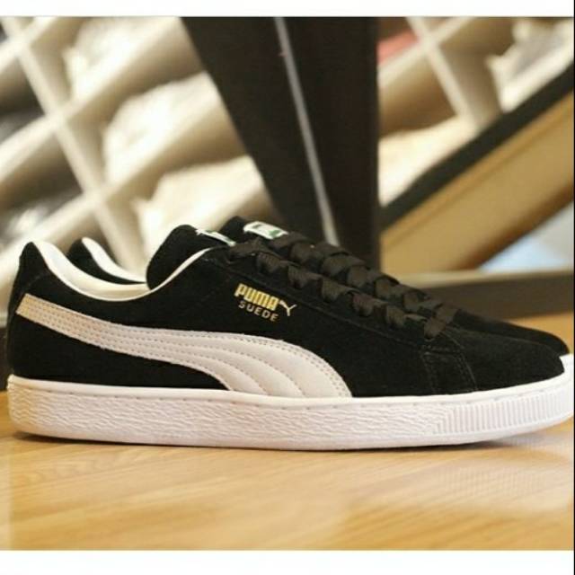 Puma suede black white