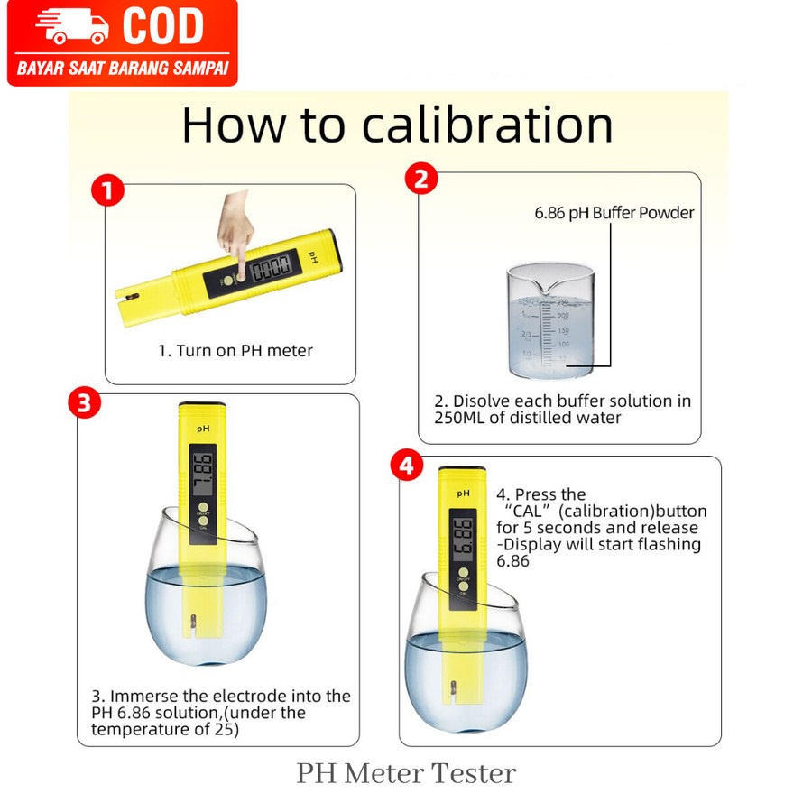 PH Meter Digital Alat Ukur Keasaman Air Hidroponik