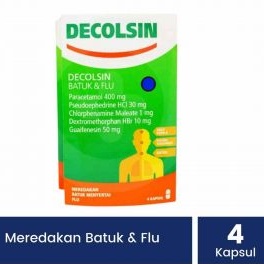 Decolsin Tablet per Sachet isi 4 kapsul