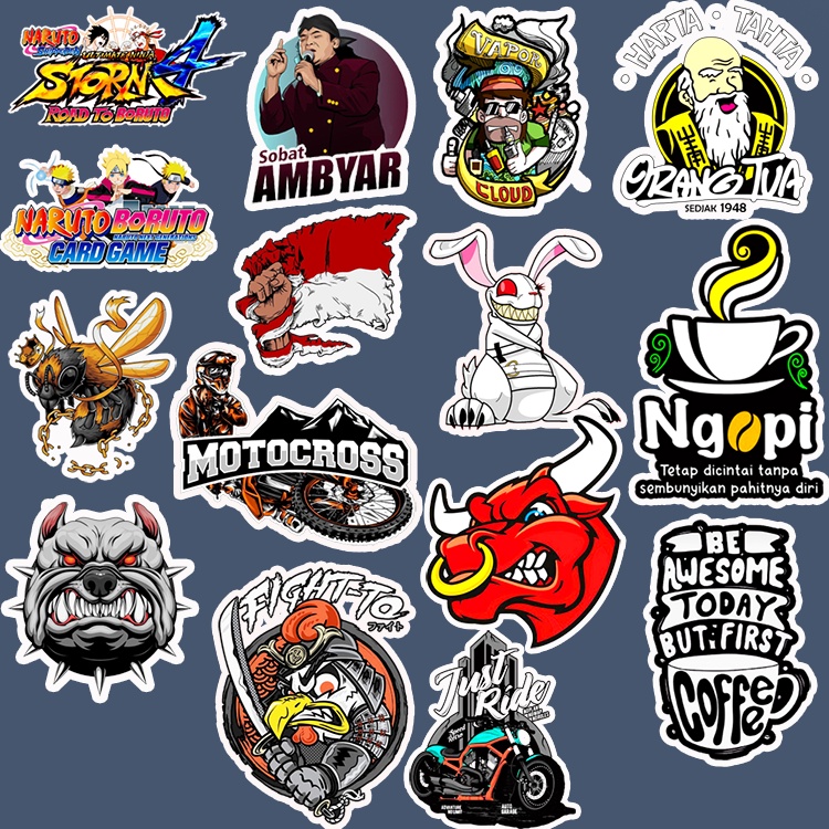 

sticker sticker murah 1 pcs Bebas Pilih Beli Suka Suka