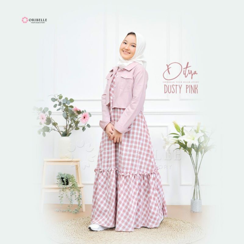 GAMIS OUTER CROP DITYA ORIGINAL ORIBELLE || MOM &amp; KIDS