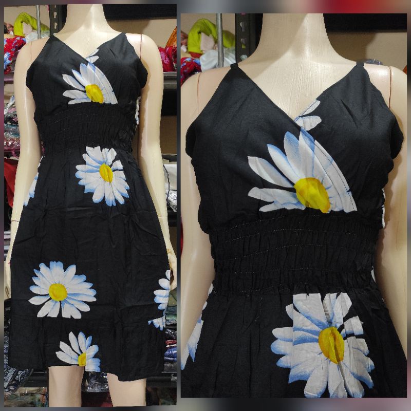 daster bali moza tali pendek ruffle LD 110-18