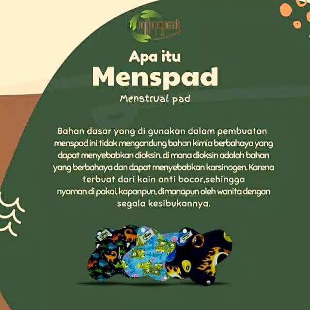 Menspad Ningrat Pembalut Kain Cuci Ulang  - Menstrual Pad [ Bunda Altaf ]