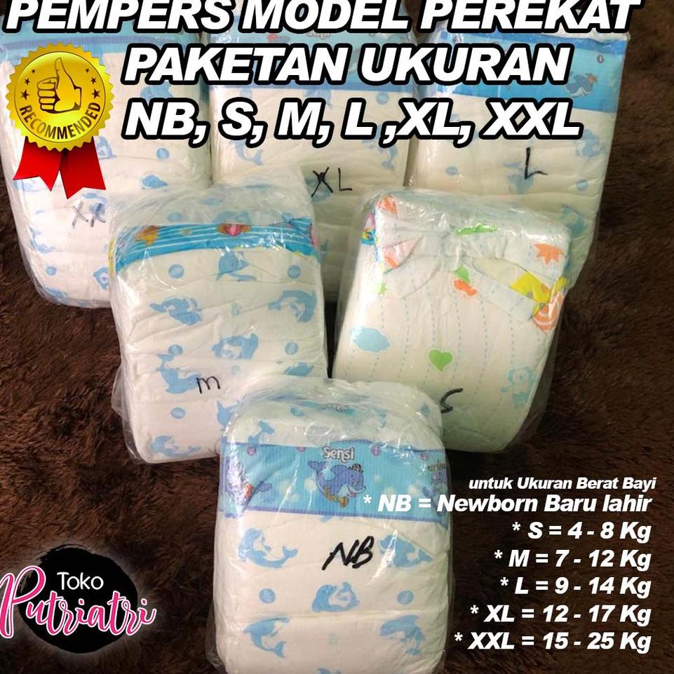 [KODE PRODUK DWYEG7156] PEMPERS CURAH - Ukuran NB S M L XL XXL - Model Perekat - Pempers Bayi Anak N