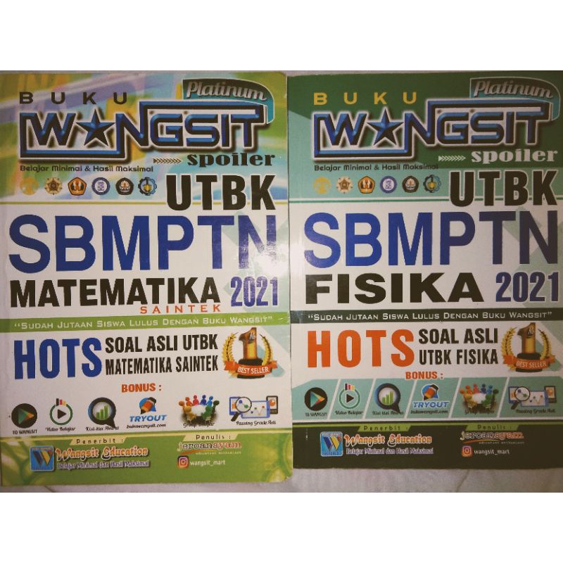 (AMBIL SEMUA CUMA 50K) PRELOVED WANGSIT MATEMATIKA DAN FISIKA 2021