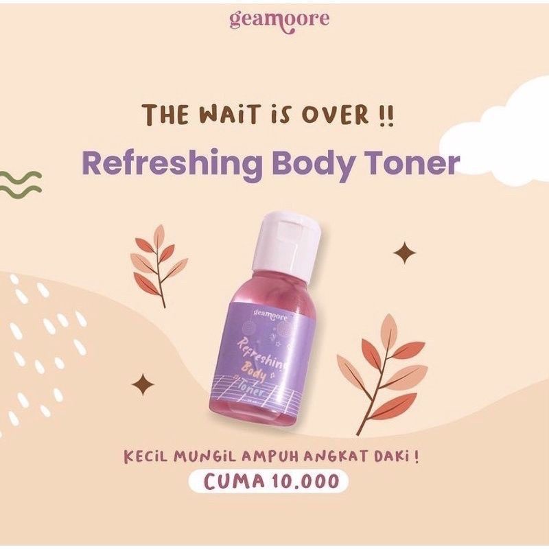 ✿ELYSABETHME✿ Refreshing Body Toner Geamoore pemutih dan pembersih untuk badan mencerahkan leher