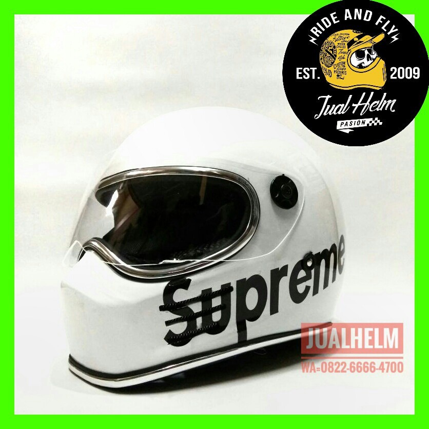 Helm Custom/Helm Simpson/Helm Bandit Supreme List Chrome White