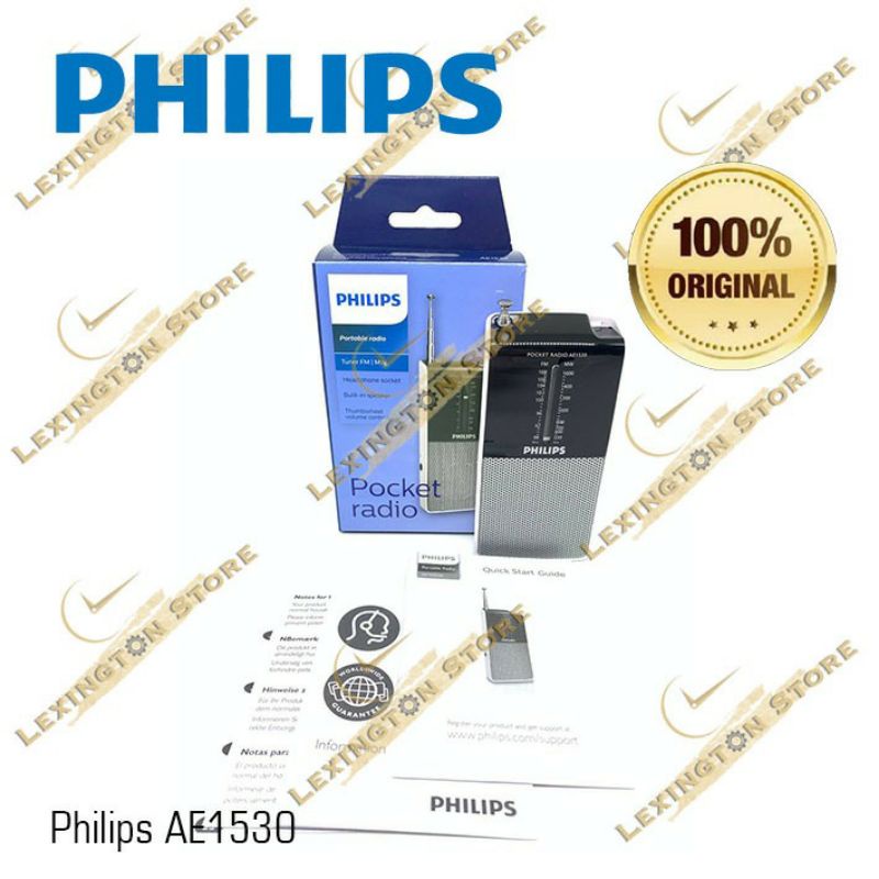 Radio Saku FM/AM Philips AE1530 Radio Portable AE-1530 FM/AM Original