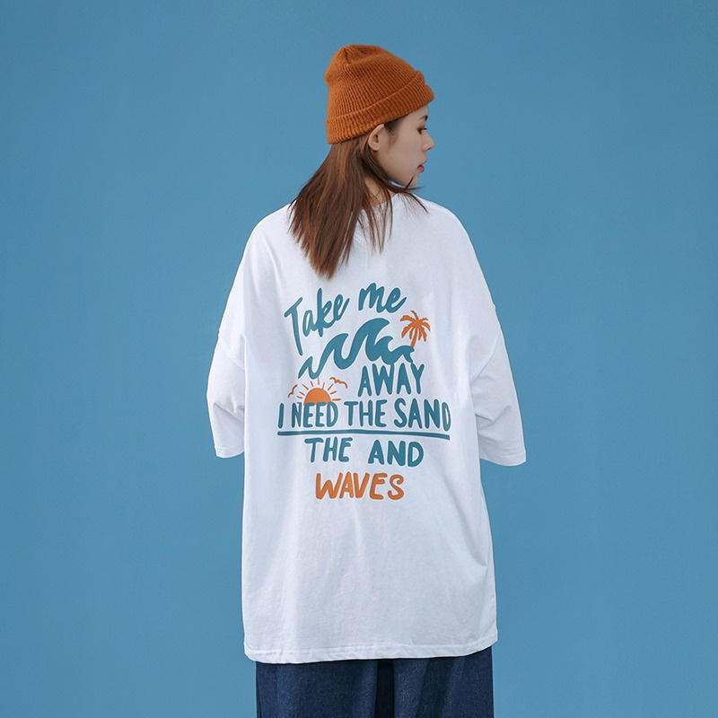 T-Shirt Oversize Unisex Take Me Away Bahan Katun Premium Impor (A089-AA18)