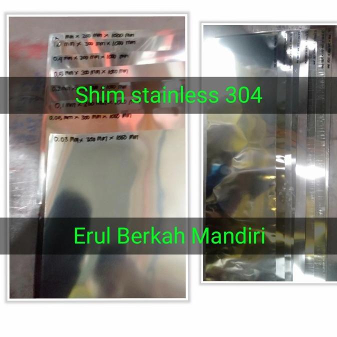 

Plat Shim Stainless 304. 0.05Mm X 600Mm X 1000Mm