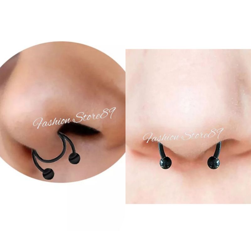 Ready Anting Hidung Pria Wanita Anting Magnet Anting Jepit Hidung Titanium Impor Antikarat