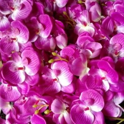 set anggrek hias#anggrek palsu#bunga plastik