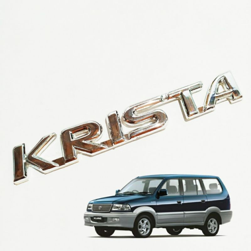 Equivalents| New Aksesoris Mobil Emblem Logo Mobil Kijang Krista Chrome