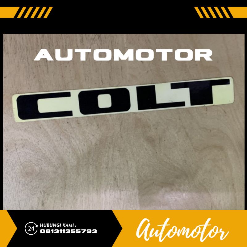Sticker Colt Hitam/Stiker Colt