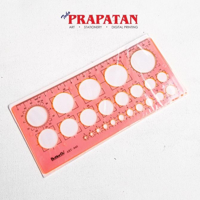 

Penggaris Lingkaran / Mal Lingkar Butterfly ART-840