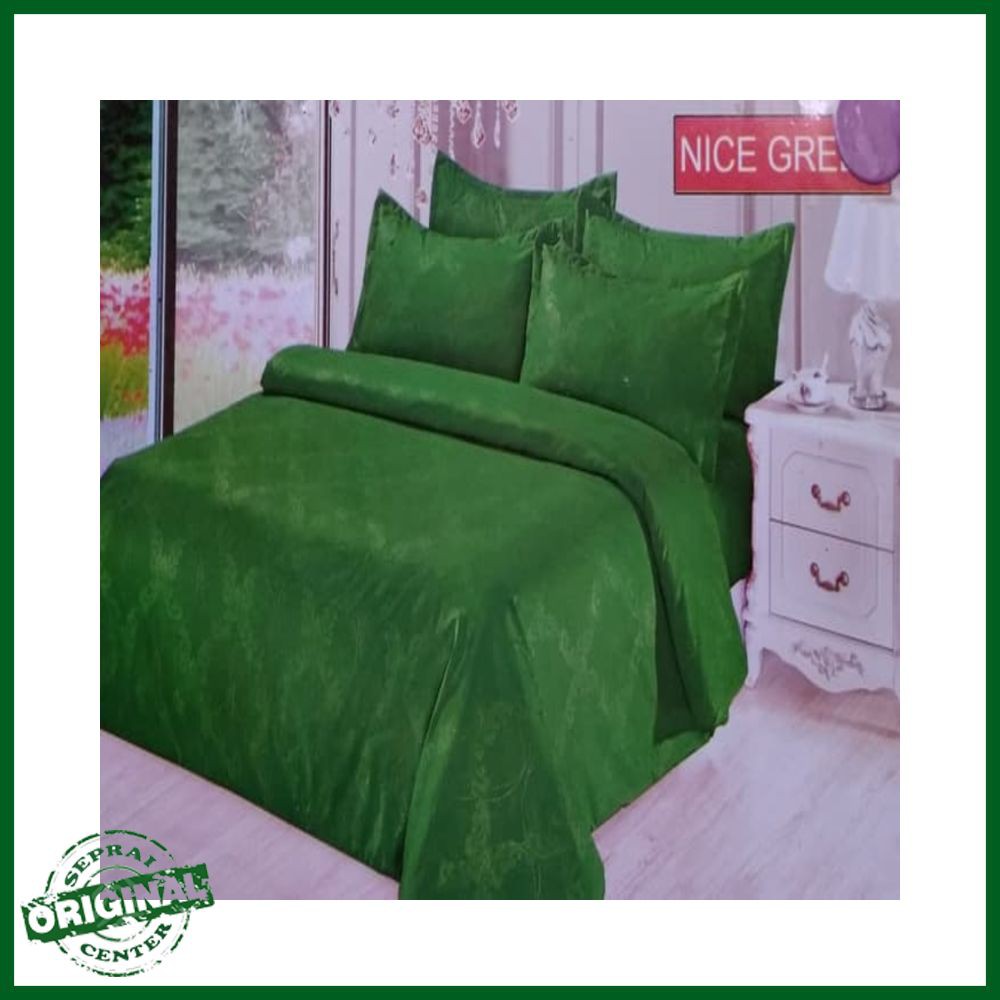 SEPRAI / SPREI BONITA NICE GREEN SINGLE 120 No.3 SEPRAI POLOS ELEGANT HIJAU