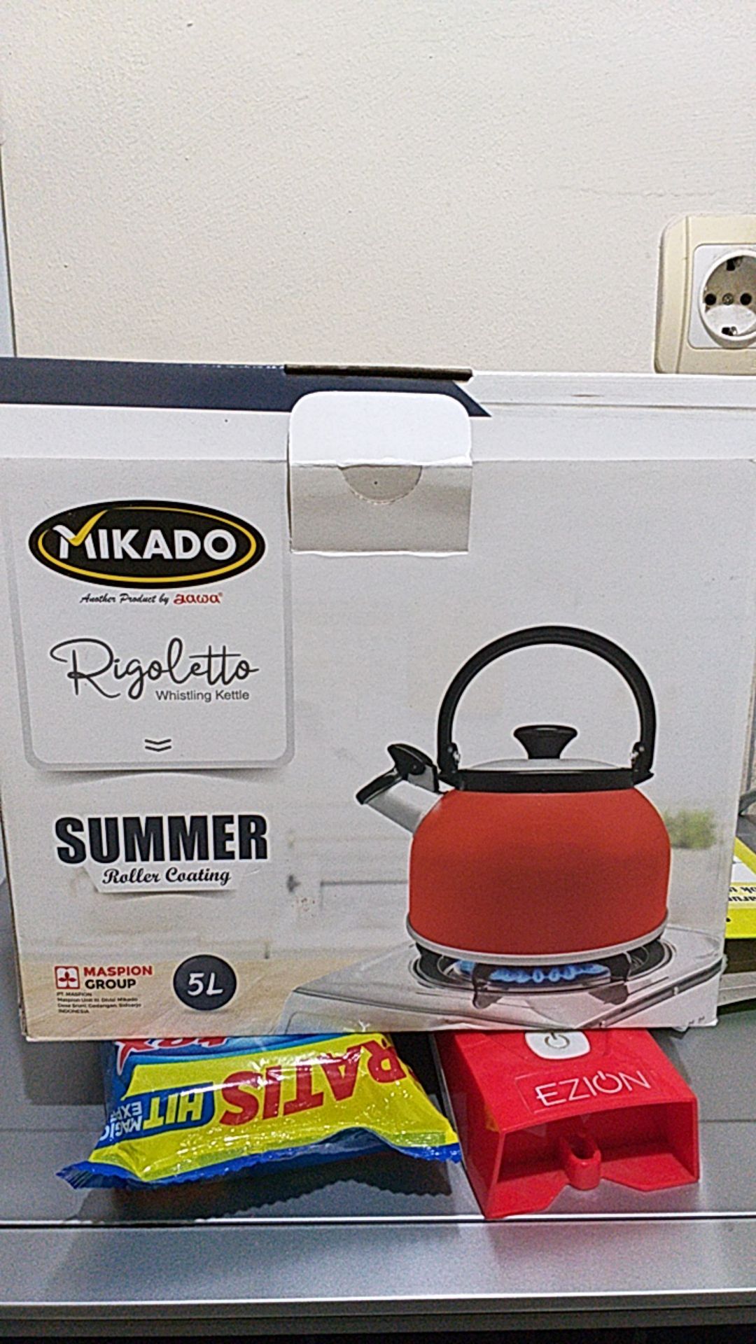 Teko Kompor Ceret Siul Teko Bunyi Maspion 5liter Whistling Kettle