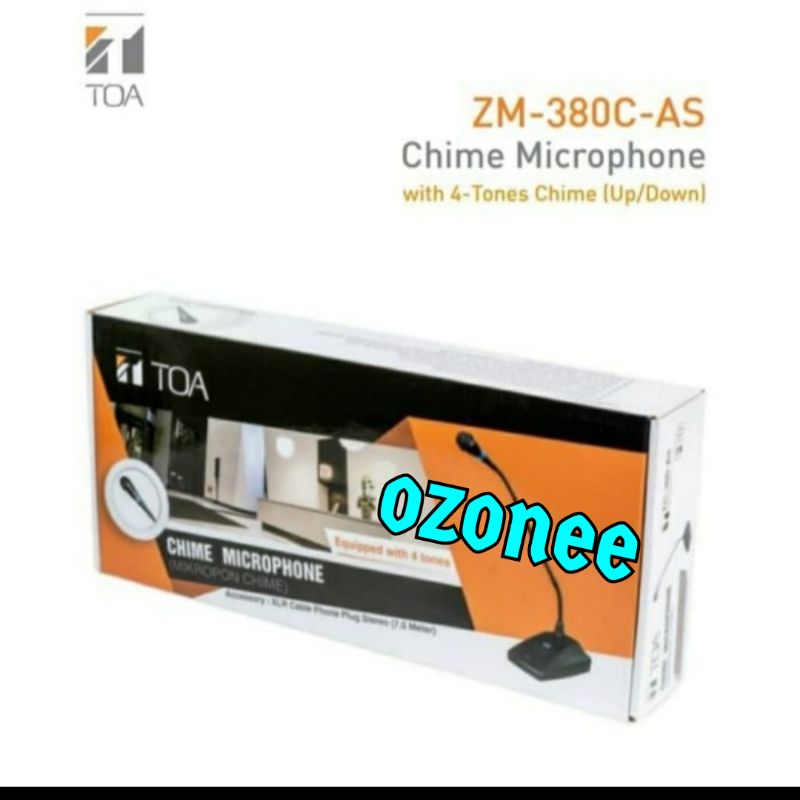 MIC TOA PAGING CHIME ZM 380 C AS MICROPHONE TOA ZM 380 C AS ORIGINAL