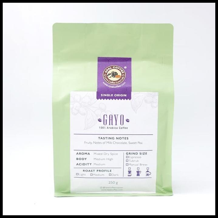 

Opal Coffee - Gayo Arabica Roasted Beans 250G
