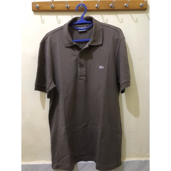Lacoste Polo Shirt size M warna coklat